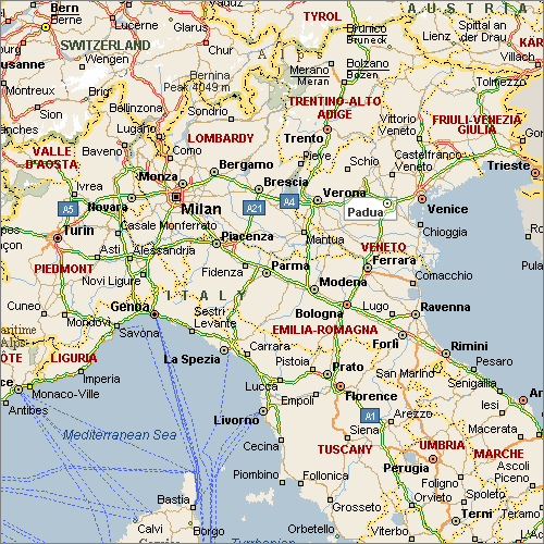 map milano italy